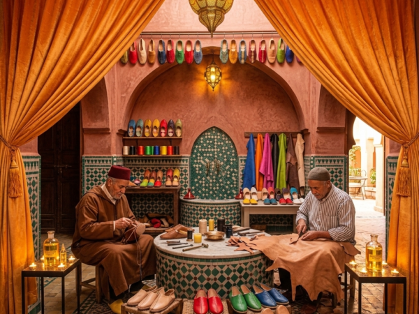 Authentic Moroccan Leather Babouche Making Workshop in the Medina