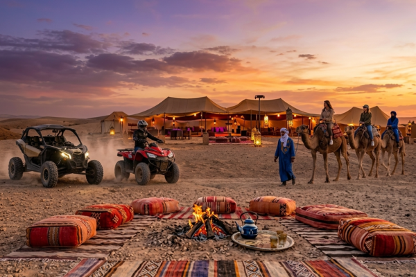 Agafay Desert Quad Biking & Camel Ride with Traditional Dinner & Show